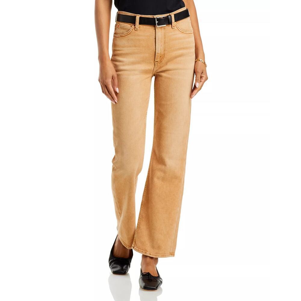 Re/Done Women's 70s High Rise Cropped Bootcut Jeans in Desert Sand Size 30 NWT